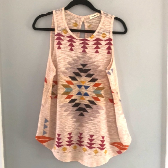 Geo print tank top